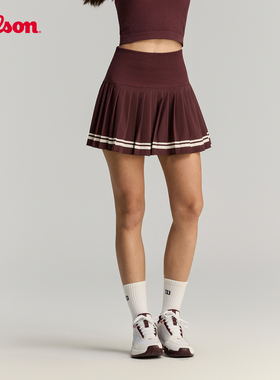 Wilson威尔胜官方夏季女士MIDTOWN百搭舒适网球运动半身蜜糖裙