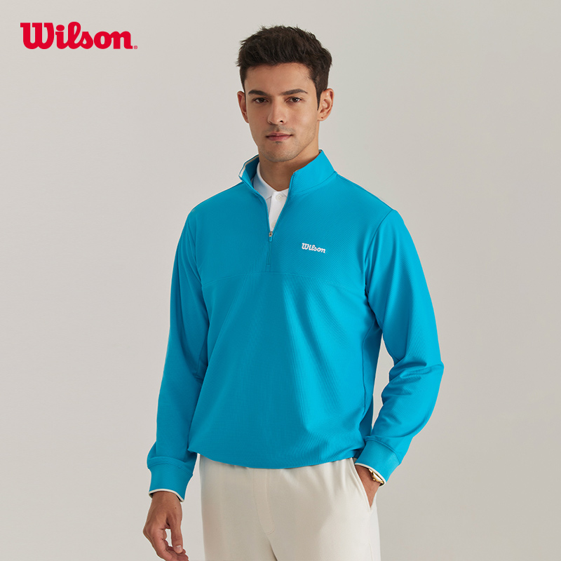 Wilson威尔胜半拉链网球针织卫衣