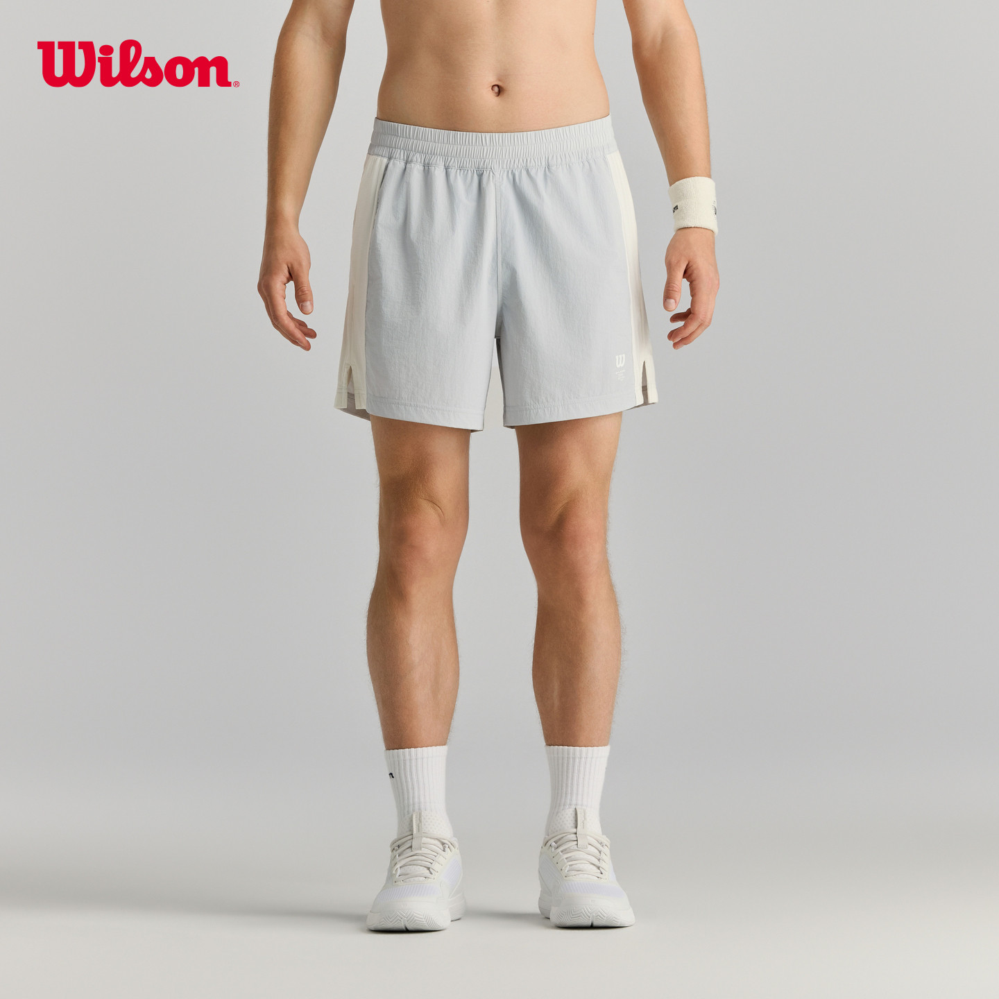 Wilson威尔胜26年夏季新款男士WSP系列拼接透气网球运动梭织短裤