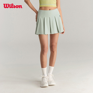 运动网球弹力半身裙带底裤 Wilson威尔胜官方夏季 女士PLEATED经典