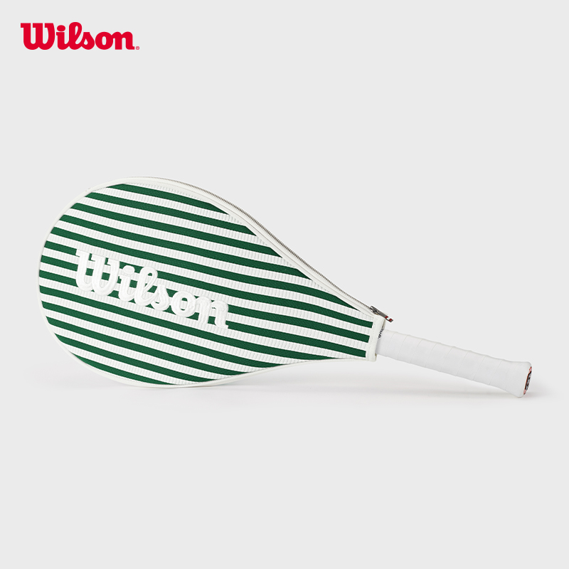 Wilson威尔胜官方男女通用网球挎包飞织亮眼撞色条纹刺绣LOGO拍套