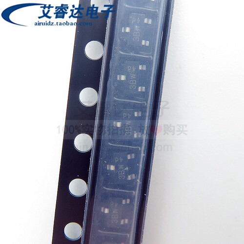 全新原装BC856B,215 丝印3BW SOT-23 -65V/-100mA 贴片三极管20个