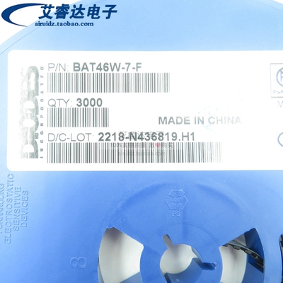 BAT46W-7-F BAT46W 丝印L6 SOD123 贴片肖特基二极管 全新原装