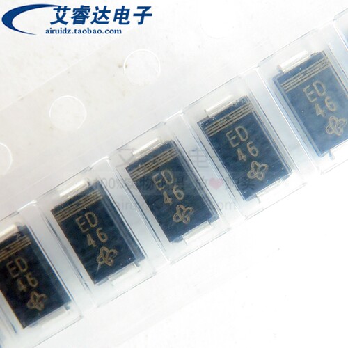 VISHAY(威世)原装 ES1D-E3/61T 丝印ED  SMA 快恢复/高效率二极管