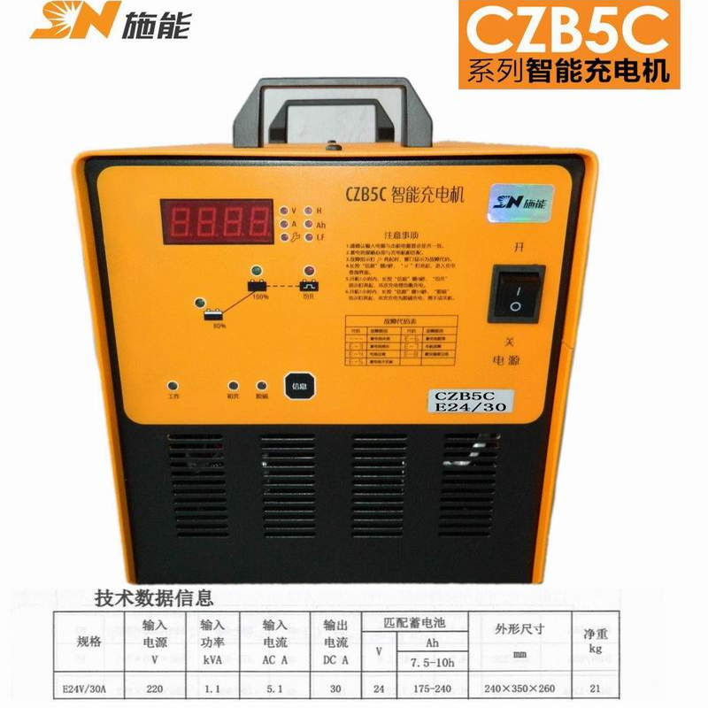 施能CZB5C-E24V30/35A叉车充电机