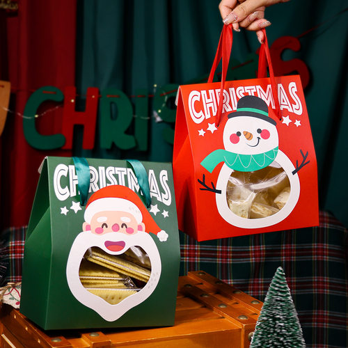 2026新款卡通圣诞老人雪人手提袋