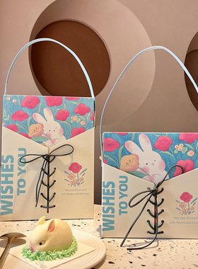 2024新款中秋月饼礼盒创意抽绳流心月饼包装盒空盒6粒蛋黄酥盒子