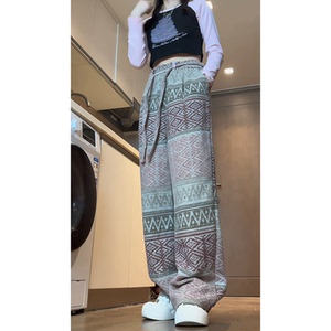 阔腿设计感男定制羊毛混纺秋冬新款打褶休闲长裤情侣 D588/P55，男装休闲裤，星座206（原A221）