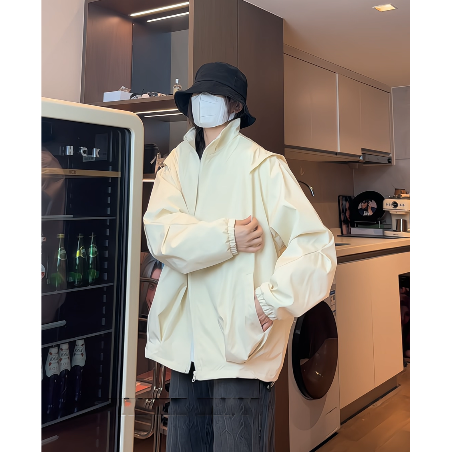 秋季新款户外防泼水冲锋衣男运动外套连帽宽松休闲夹克M707/P65，男装夹克，星座206（原A221）