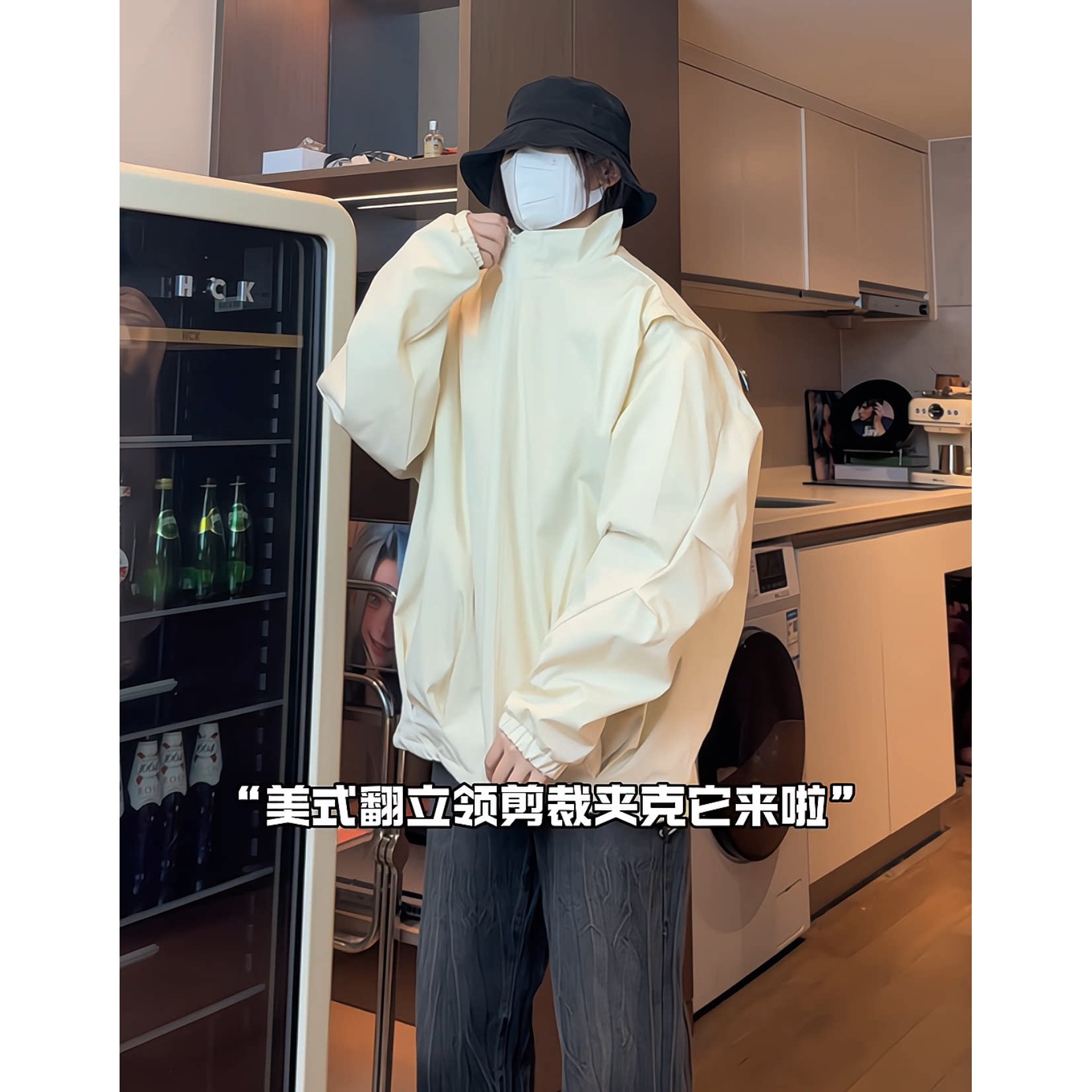 秋季新款户外防泼水冲锋衣男运动外套连帽宽松休闲夹克M707/P65,男装夹克,星座206（原A221）
