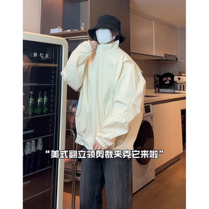 秋季新款户外防泼水冲锋衣男运动外套连帽宽松休闲夹克 M707/P65图片
