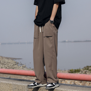 2026夏季薄款男士休闲长裤秋季潮牌速干男运动裤冰丝男裤D511/P40图片