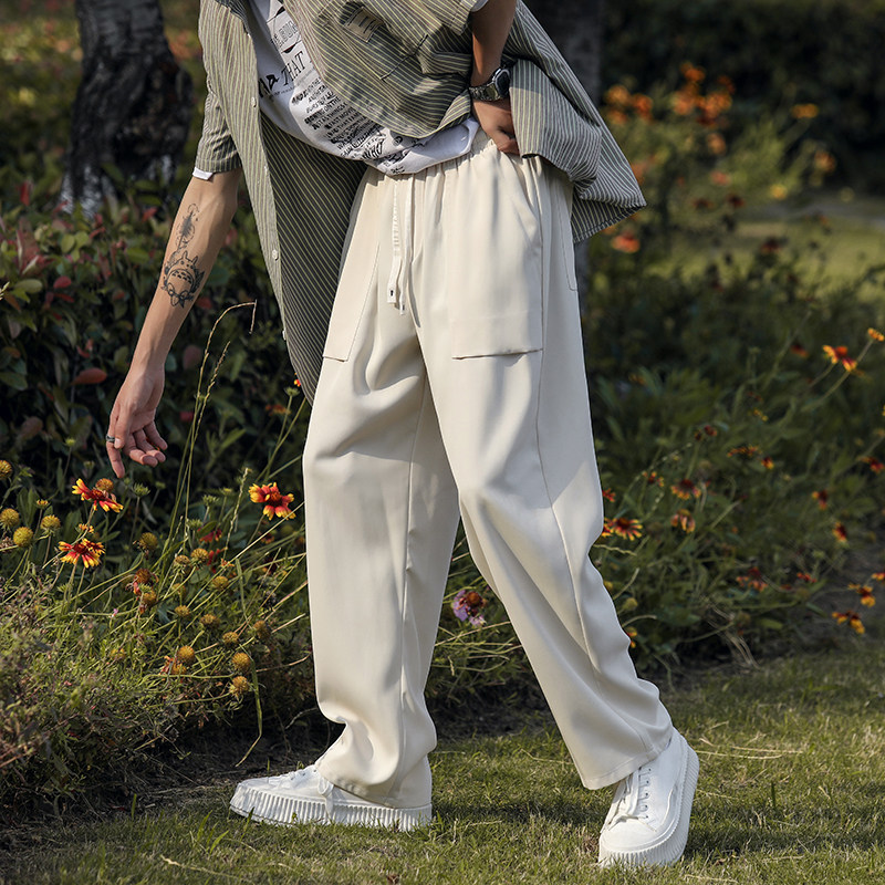 2026夏季薄款男士休闲长裤秋季潮牌速干男运动裤冰丝男裤D511/P40,女装休闲裤,星座206（原A221）