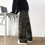 弯刀休闲裤秋冬男款羊毛提花裤子美式潮牌加绒炸街长裤D599/P68，男装休闲裤，星座206（原A221）