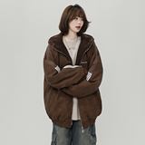 羊羔绒PU皮棉服男款冬季加绒加厚保暖棉袄美式高街棉衣M02/P118，男装夹克，星座206（原A221）