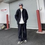 痞帅长袖套装衬衫宽松长袖衬衫长裤休闲套装上衣套装情侣TZ08/P85，男装衬衫，星座206（原A221）