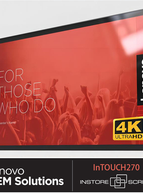 联想企业级27寸4K10点触摸屏34寸 1:1方平USB-C DP HDMI音频安卓