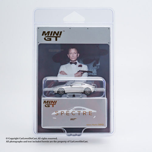 1/64 MINIGT 阿斯顿马丁DB10 007英文版挂卡 合金模型