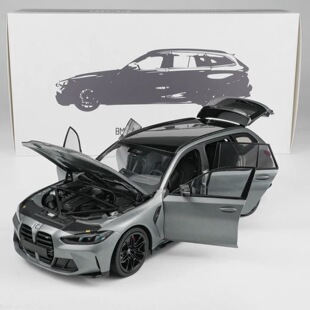 MINICHAMPS迷你切 1/18 宝马M3 TOURING 2024哑光灰 合金全开模型