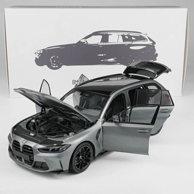 MINICHAMPS迷你切 1/18 宝马M3 TOURING 2024哑光灰 合金全开模型