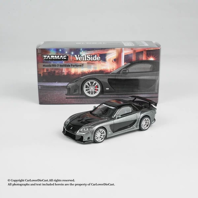 1/64 TW 马自达RX7Veilside 灰色 合金封闭模型