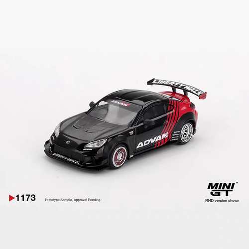 1/64 MGT 丰田GR86 黑红 合金模型