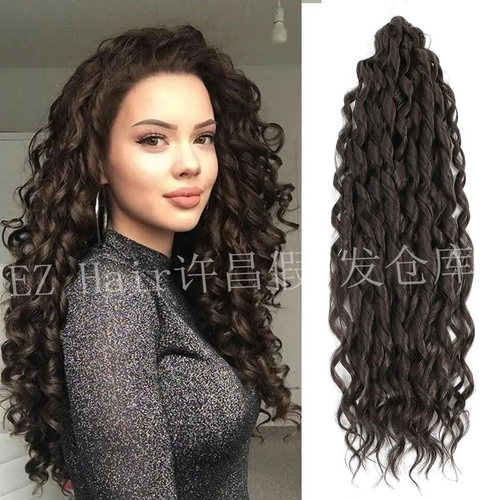 Jessica curl loose crochet braids hair钩针接发化纤长卷发假发