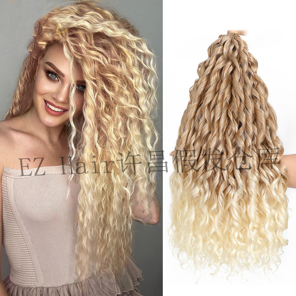 Jessica curl crochet braids hair拉美卷钩针接发化纤假发长卷发