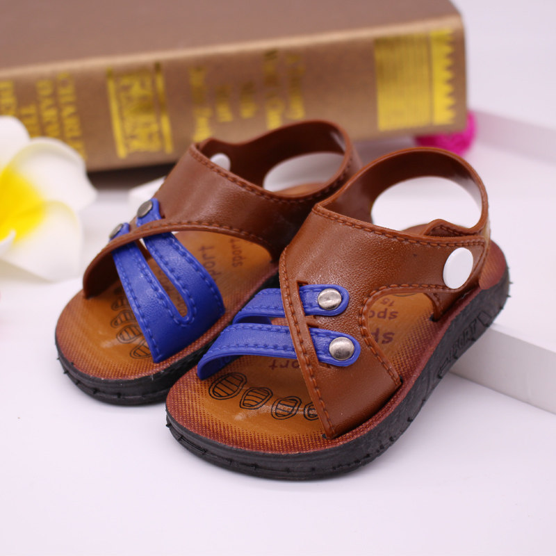 儿童凉鞋防滑小童沙滩韩版宝宝凉鞋软底婴儿学步鞋夏新款男童凉鞋|msdalam kategori kasut kanak-kanak/Kasut bayi/kasut ibu bapa dan anak, Sandal - dari Buy2taobao.com untuk memberikan perkhidmatan ejen Taobao profesional membeli
