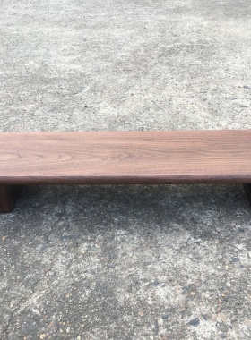 定做北美黑胡桃木显示器增高架电视机垫高电脑实木桌面置物架定制