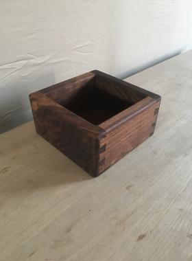 定制北美黑胡桃木托盘收纳盒储物盒桌面实木杂物盒首饰盒