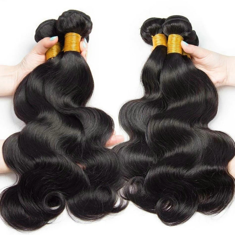 9A Peruvian body wave human hair bundles extensions closure 美发护发/假发 其它假发 原图主图