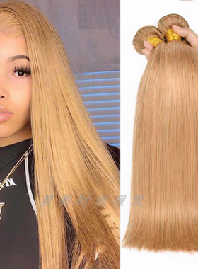Golden hair brazilian Human hair bundles hair 27# 100g 9A