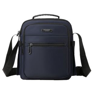 双水杯位高颜值滑面牛津布防泼水中老年人外出男式手提单肩斜挎包