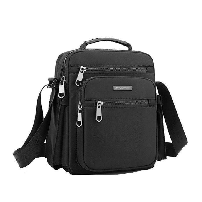 2025滑牛津布防泼水双侧水杯伞位男手提单肩斜挎平板伞多拉链方包