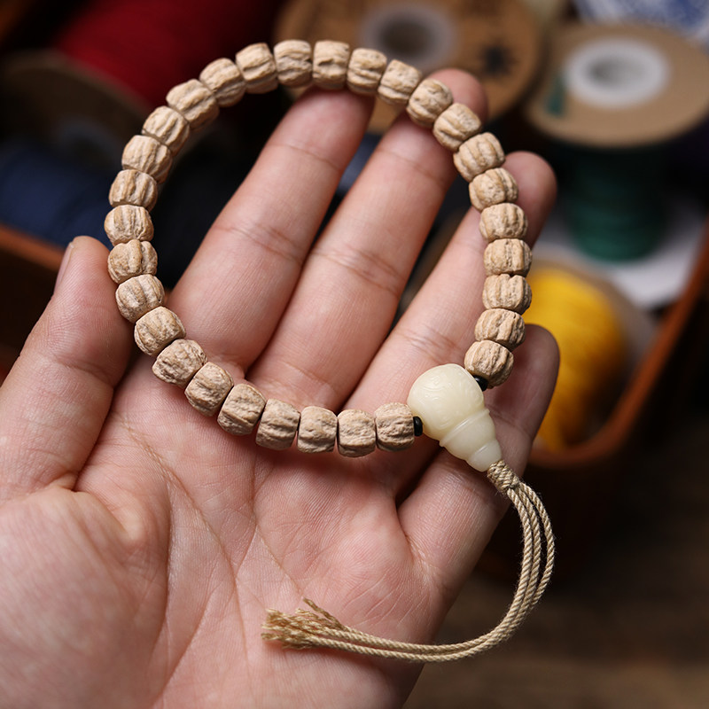藏区柏香籽9mm藏式原桩男女式手串手持念珠热振百香籽菩提子文玩