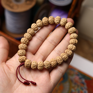 六瓣梅花桩小金刚手串碟桩姜黄皮矮桩爆肉菩提子男女式手链文玩