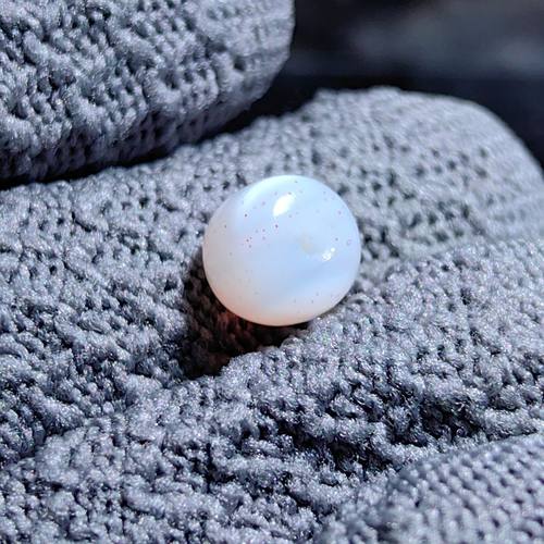 千年至纯西亚古珠镶蚀线珠老断改老型桶珠9*7.8白糯朱砂配饰配珠