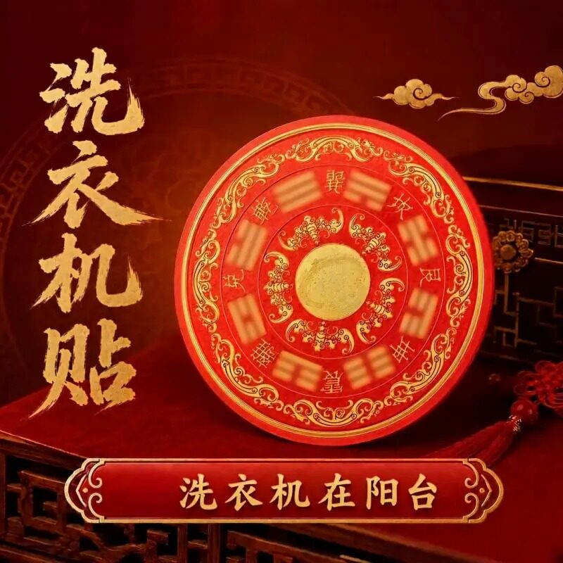 【八卦福纹贴】阳台洗衣机装饰贴 居家环境 国学智慧 直径6cm