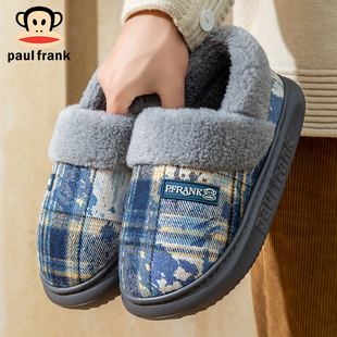 加绒保暖情侣包跟可外穿月子棉鞋 大嘴猴棉拖鞋 冬季 2025新款 女 男士