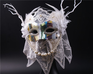 夸张舞台蒙面歌王面具唱将表演出成人歌手假面罩直播唱歌全脸男女