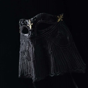 小脸美女神全脸神秘面纱遮嘴唱歌舞台化妆舞会成人面具派对假面罩