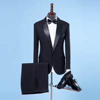 Suit phù hợp với chú rể phù rể váy cưới ảnh studio trang phục hợp xướng chủ trang phục nam giới giản dị - Suit phù hợp quần dài nam
