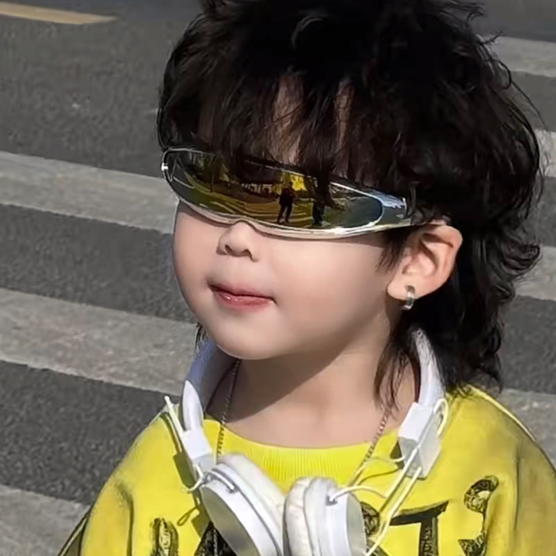 儿童时尚百搭造型眼镜潮童舞台朋克风墨镜