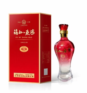 一壶老酒江苏桃林酒业42度浓香型纯粮喜宴用酒福如东海福满礼盒装