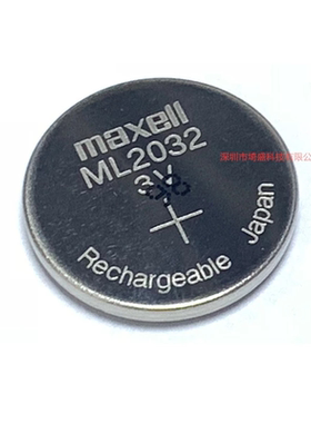 原装进口 ML2032 可充电纽扣电池65mah3v后备电池RTC时钟记忆电池