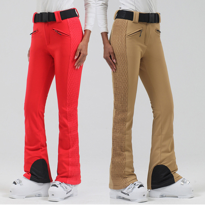 GsouSnow滑雪裤女弹力运动修身显瘦单板保暖防水防风雪地裤冲锋裤