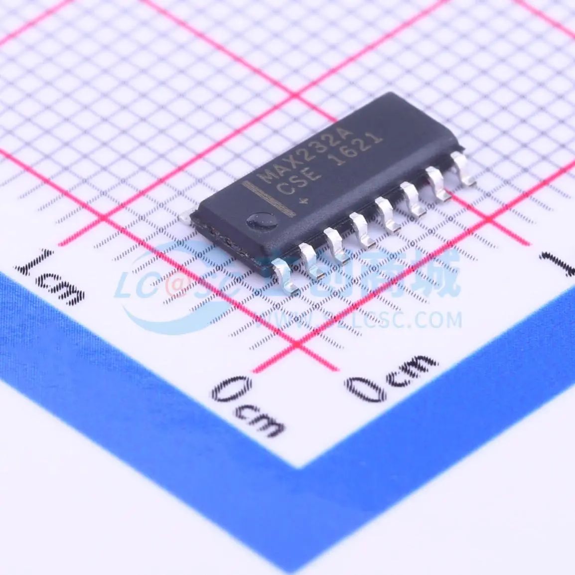 MAX232ACSE+ 5V供电,多通道RS-232驱动器/接收器 MAX232ACSE+ SO