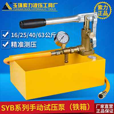 厂厂促压泵25公斤手动试压泵试 水管打压机手动 PPR水管打压泵 包