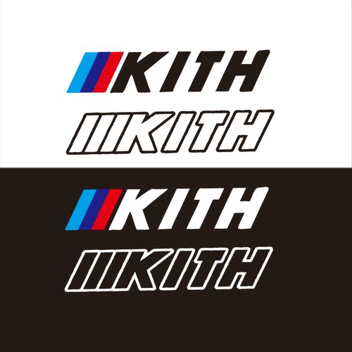 适用于宝马BMW尾标改装KITH联名车贴纸X5X3X6GTM2M3M4轻量化个性